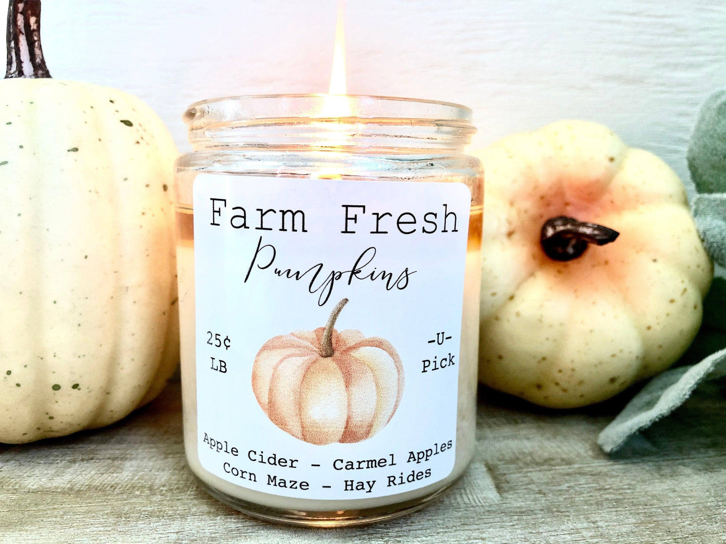 Farm Fresh Pumpkin Candle | Fall Farmhouse Decor Thegiftgalashop
